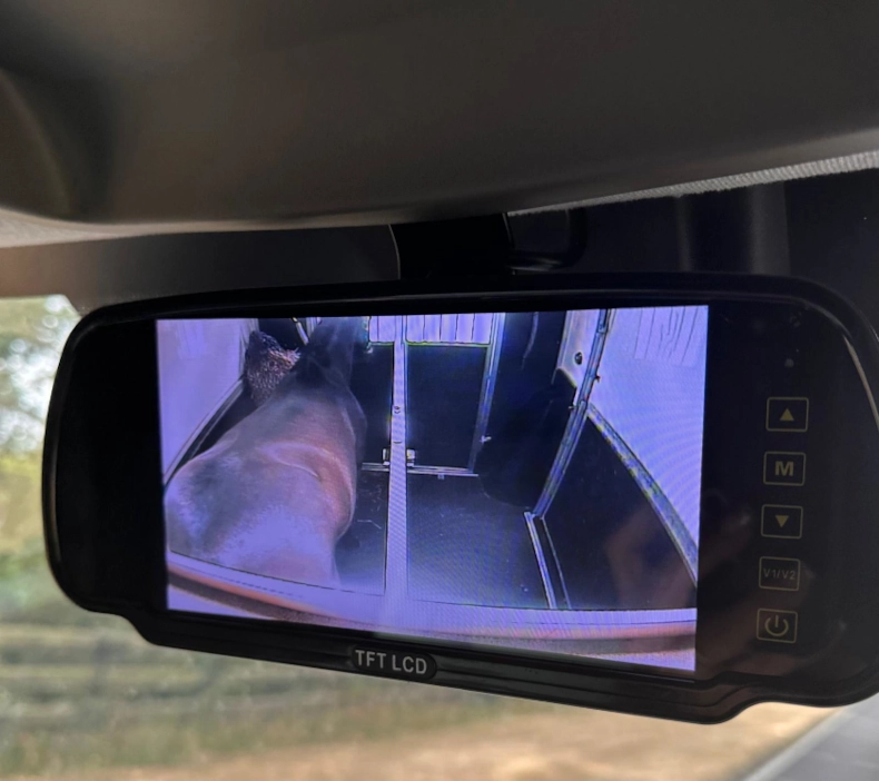 Online tracking - Safety Features & Camera Monitoring during horse transportation.